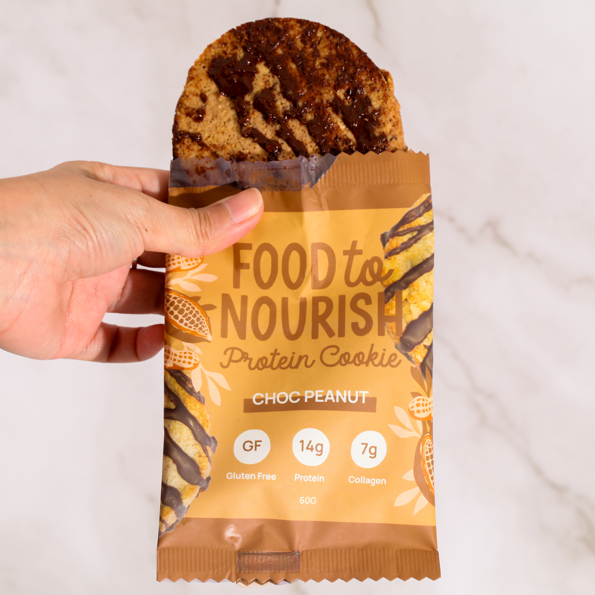 Protein Cookie Choc Peanut - Food to Nourish